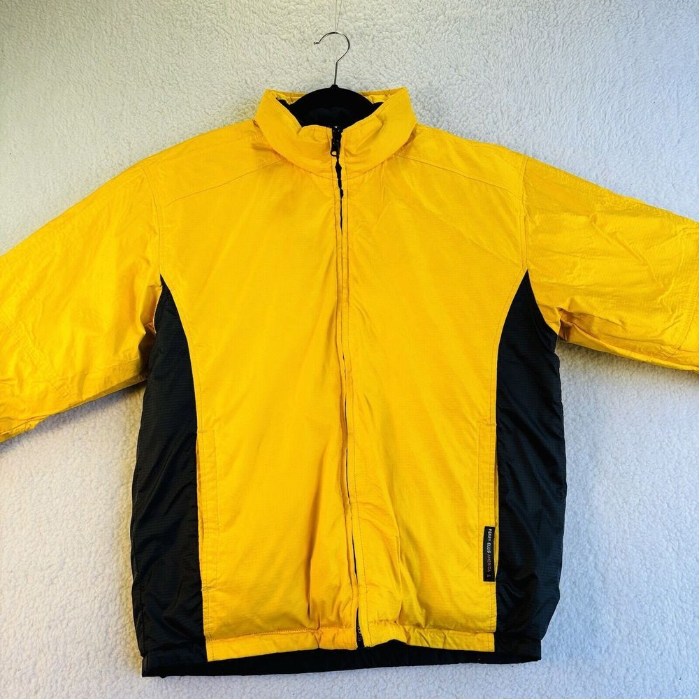 Vintage 90's Perry Ellis America Puffer Full Zip Jacket Hip Hop Streetwear XL